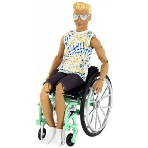 Muñeco Silla De Ruedas Ken Barbie Fashionista Gwx93