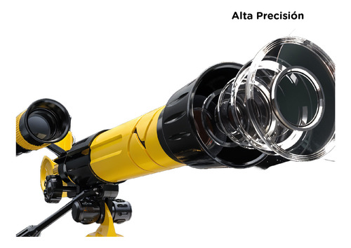 Telescopio De Juguete Símil Astronómico Con Trípode Blanco