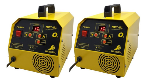 Nxt-01 Gerador De Ozônio Para Ambientes E Automóveis Kit 2pç