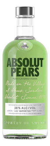 Vodka Absolut Suecia Botella De 700 Ml Los Sabores Sabor Pears