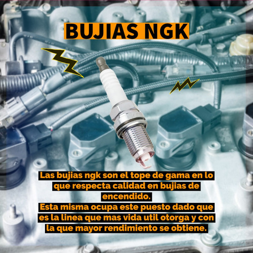 Kit X4 Bujías Ngk Bpr6egp Chevrolet Agile F2 2014/2016