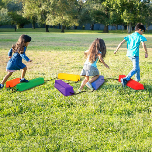 6 Peças Crianças Trampolins Blocos De Equilíbrio