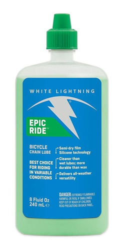 Imagen 1 de 10 de Aceite Lubricante Bicicleta White Ligtning Seco (120ml)