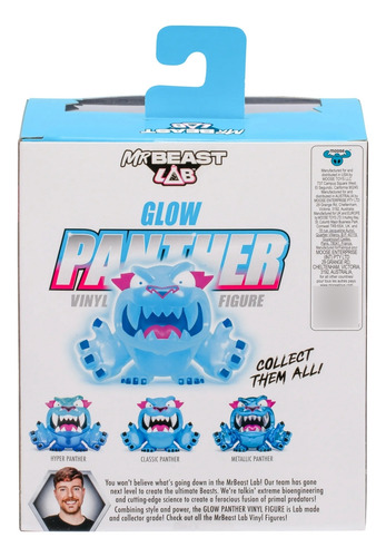 Mr Beast Lab Figura Coleccionable De Vinil Glow Panther