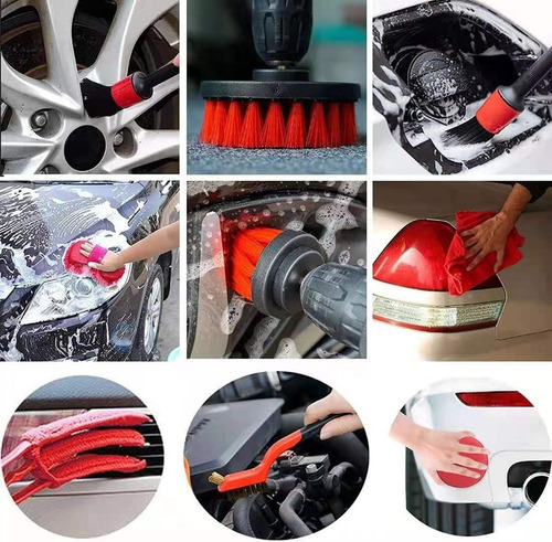 Limpieza Carro Hogar Set Cepillos For Taladro 18 Piezas