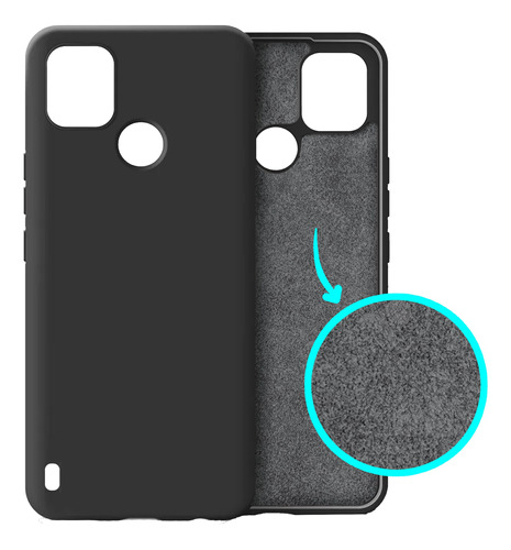 Silicone Case Con Gamuza Interna Para Realme C21y / C25y