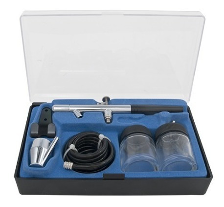 Kit Aerografo Doble Accion Profesional Compresor Airmax Off
