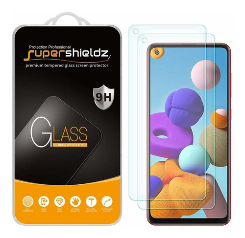 Vidrio Templado Para Samsung A21s [2un.] Supershieldz