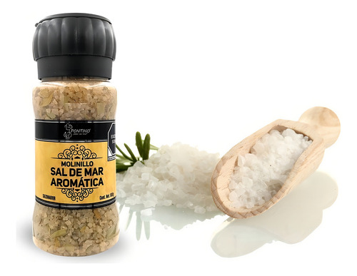 Pontino Molinillo Sal De Mar Y Hierbas, 600 G