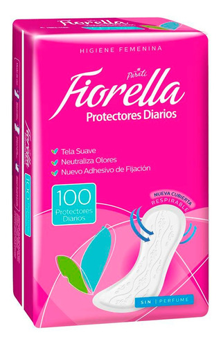 Protectores Diarios 100u Fiorella