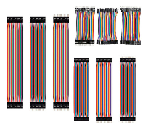 Tecneu 360 Cables Jumper Dupont 3 Tamaños H-h M-m H-m De Protoboard