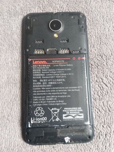 Celular Lenovo K10 A40 Tela Quebrada Não Aparece Imagem