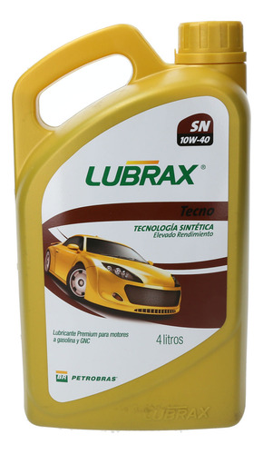 Aceite para motor Lubrax semi-sintético 10W-40 para autos, pickups & suv de 1 unidad x 4L