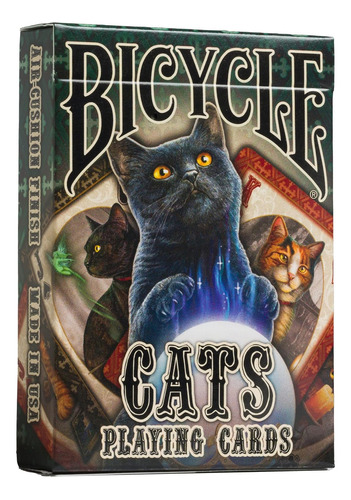 Naipe Baraja Bicycle Cats Gatos Magia Cardistry Póker
