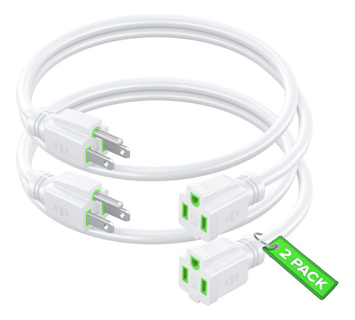 Maximm Cable De Extensión De 0.6 Pies, Paquete De 2 Cables D