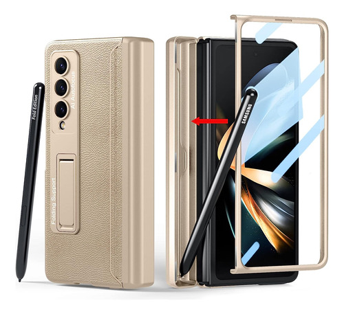 Funda Para Samsung Galaxy Z Fold 4 Soporte S Pen Oculto - C