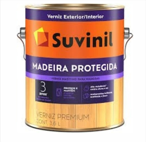 Verniz  Suvinil Madeira Protegida  natural com acabamento fosco para interior/exterior