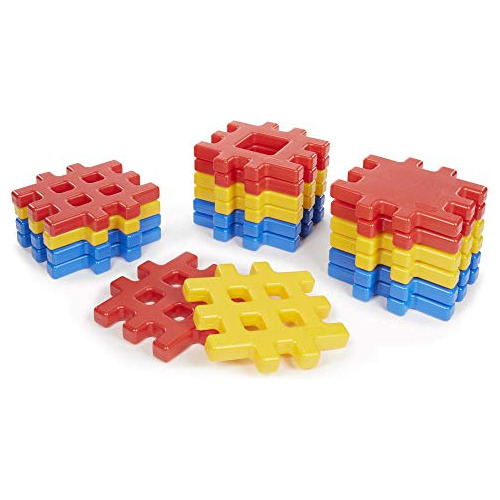 Juego De Bloques De Gofres Grandes - 18 Piezas, Azul / ...