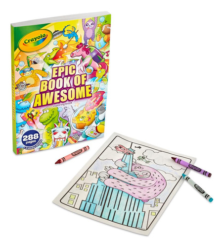 Juego De Libros Para Colorear Todo En Uno Crayola Epic Book