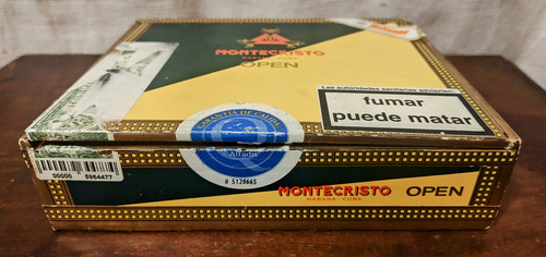 Caja De Madera Vacia Para Habanos Montecristo (Usado)