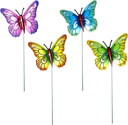 Butterfly Stakes Decoration - 4 Pcs/set Butterfly Inserts