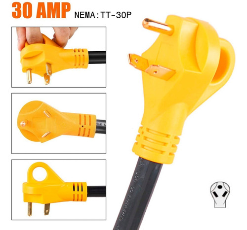 Imagen 2 de 5 de Adaptador Cable De Alimentación 30 Amp Macho A 50 Amp Hembra