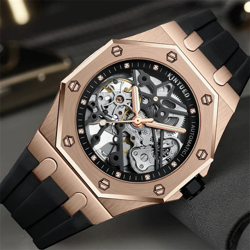 Reloj Automático Kinyued Classic Skeleton For Hombre
