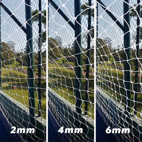 Par Redes Para Arco Fútbol 11, Nylon 6mm Gismar - Queoferta Blanco