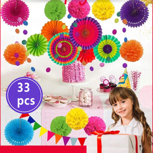 Abanicos De Papel Para Decorar Fiesta Con Temática Mexicana