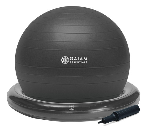 Gaiam Essentials Kit De Pelota De Equilibrio Y Base, Silla D