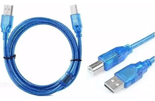 Cable Usb 2.0 Impresora Mallado Largo 3 Mtrs Macho Macho
