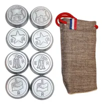 Comprar Juego De 8 Tejos Con Diseño + Funda De Transporte