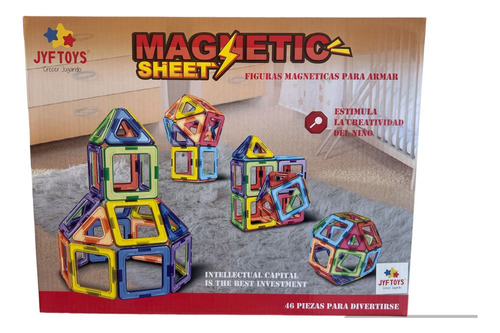 Magnetic Sheet De Jyftoys Original 46 Pcs Juego De Imanes