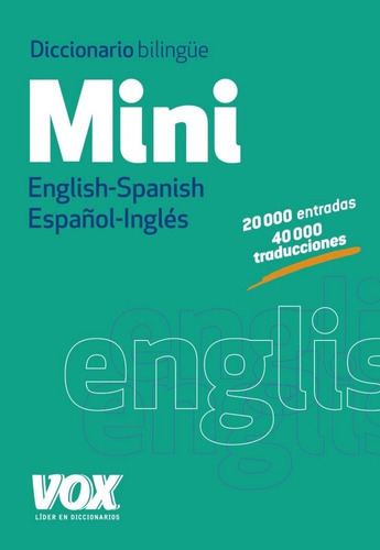 Diccionario Mini English-spanish / Espaãâ±ol-inglãâ©s, De Vox Editorial. Editorial Vox, Tapa Blanda En Español