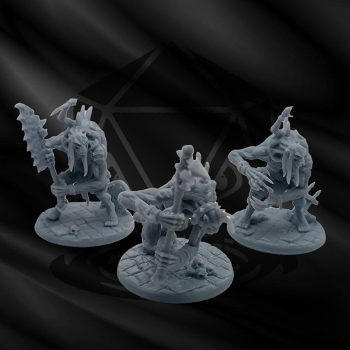 Barrow Abominations  (1 Mini) Resina 3d. Rol-juegos De Mesa 