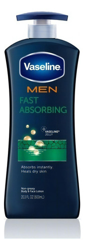  Vaseline Men Crema Corporal Rápida Absorción 600ml. 2pzas.