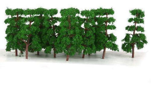 20 unidades modelo pinos modelo ferroviario árboles escala escena Park edificio paisaje 