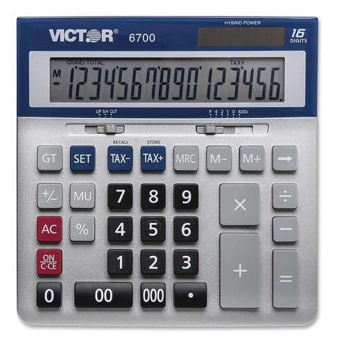 Calculadora De Escritorio Victor 16 Digitos Silver