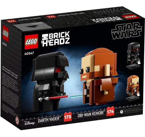 Lego Brick Headz 40547 Star Wars Obi-wan Dart Vader 6 S/ Int