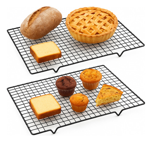 Kit 2 Grades Antiaderente P/ Resfriar Bolos, Tortas Pães