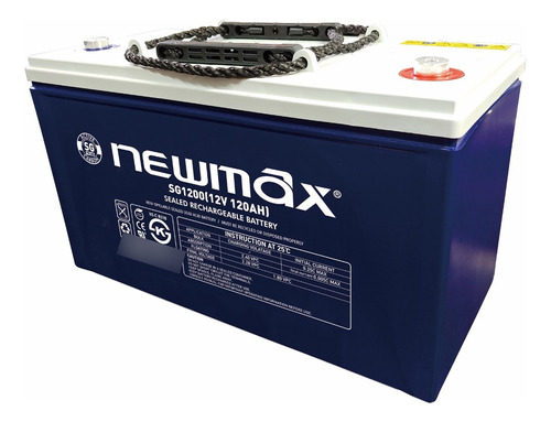 Batería Para Panel Solar Newmax Gel 12v 120ah, Made In Korea