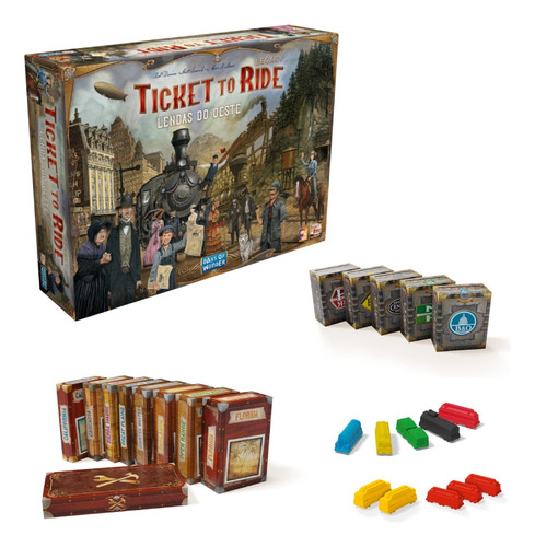 Ticket To Ride Legacy Lendas Do Oeste Jogo De Tabuleiro
