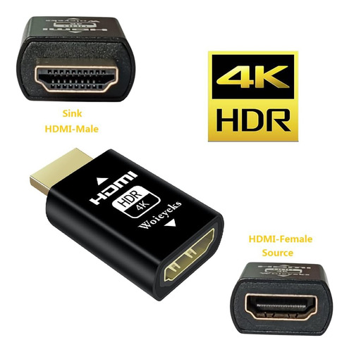 Edid 4k Hdr Hdmi 2.0, Monitor Pase Adapter
