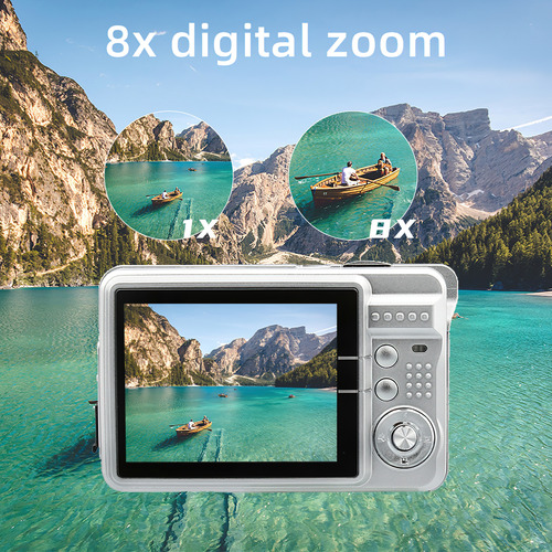 Cámara Digital Digital 720p, Pantalla Portátil Grande Integr
