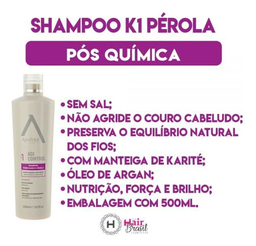 Combo Agilise Unika Free Com A K1 Perola Sem Formol