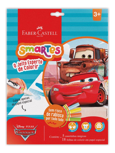 Kit De Colorir Smartes Carros Faber-castell