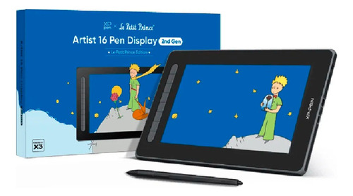 Mesa Digitalizadora Xp-pen Edição Pequeno Príncipe Artist 16 Cor Preto
