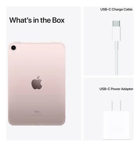 Tablet Apple iPad Mini 6 A15 Bionic 8.3in 64gb Wifi6 5g Rosa