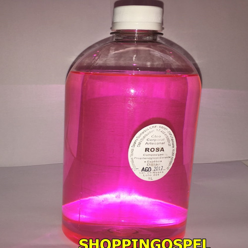 Imagem 3 de 3 de Kit Óleo Para Unção Frasco Mirra + Rosa De Sarom 1 Litro Cad