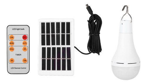 Bombilla Led Solar Inteligente De 9 W, Bombilla De Emergenci